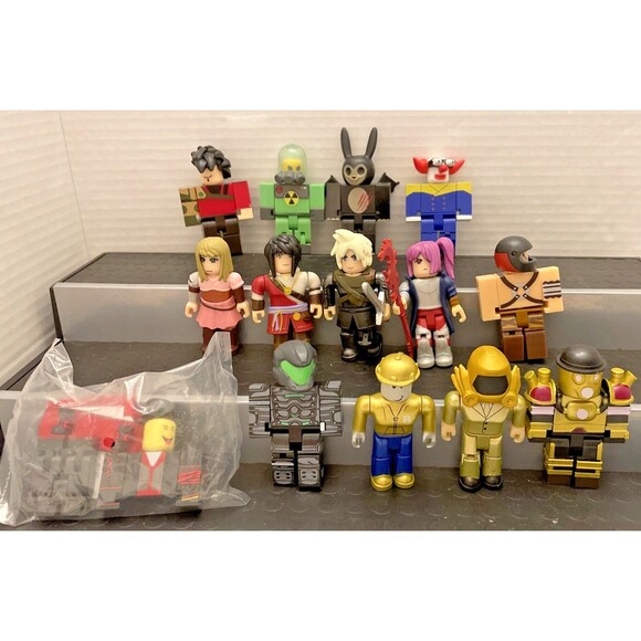 R0BL0X Toys Action Mini Figures Lot of 14 Mixed Series Gold, World Zero, 1 New - Picture 2 of 15